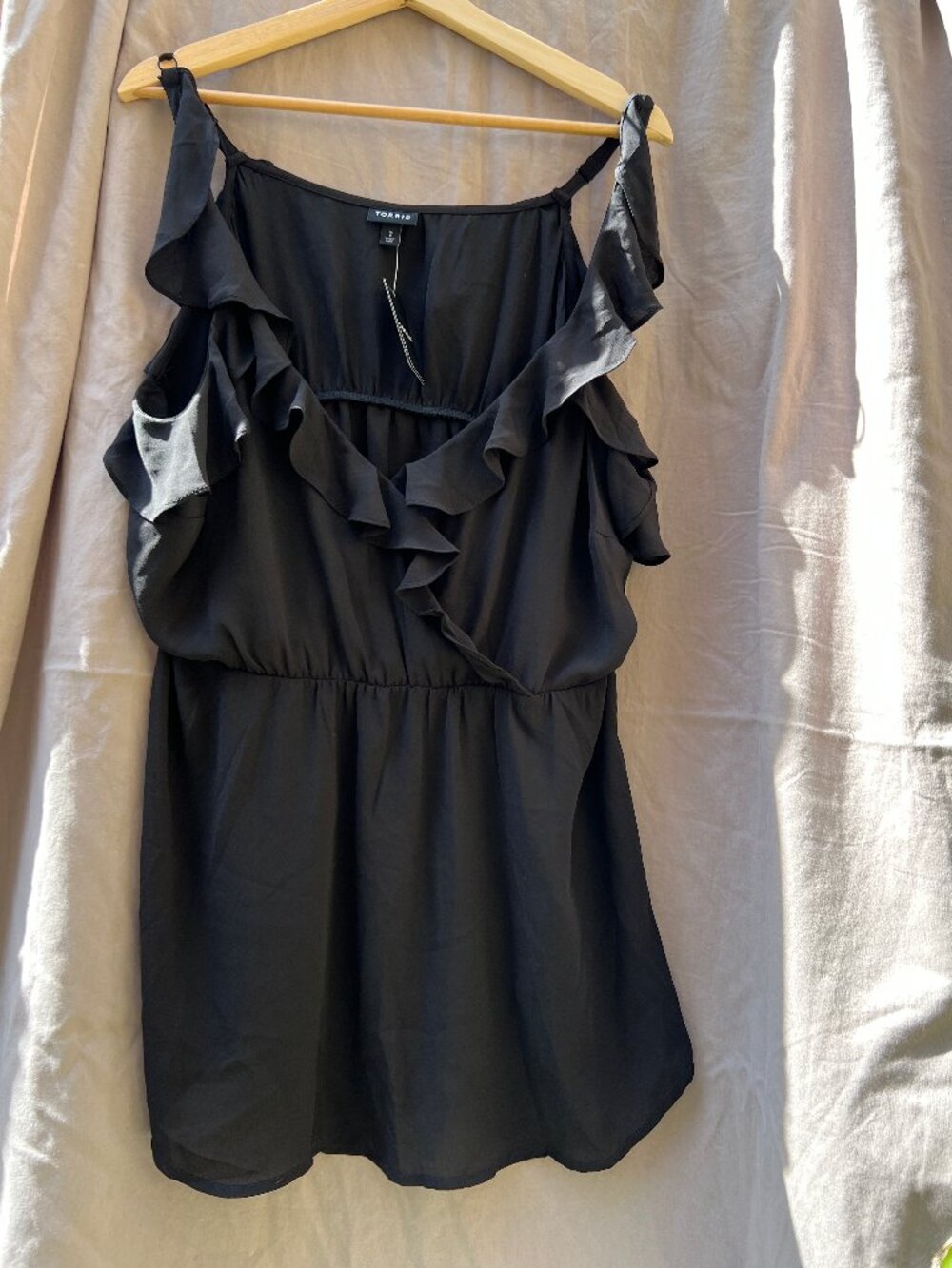 Torrid, Georgette Ruffle Tank - Picture 2 of 4